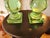 1990s 1990s Green Solid Glass Lamp - a Pair For Sale - Image 5 of 5