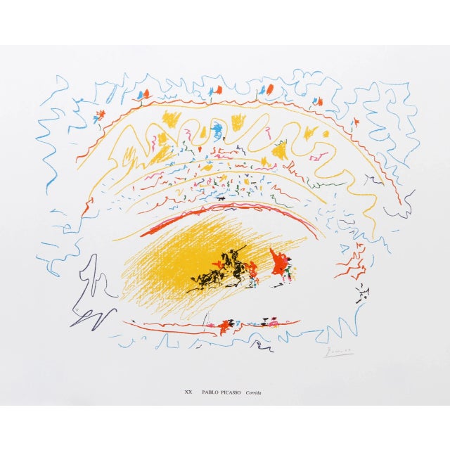 Corrida Pablo Picasso Year: 1974 Medium: Collotype Edition: N/A Size: 14 x 17 in. (35.56 x 43.18 cm) Framed Size: Unframed...