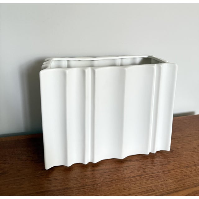 Early 21st Century Contemporary Large Columnar Rectangular Vase or Planter For Sale - Image 5 of 8