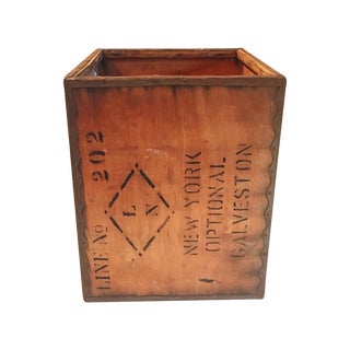 Vintage New York Shipping Crate For Sale