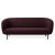 Caper 3 seater burgundy by Warm Nordic Dimensions: D 206 x W 84 x H 63 cm Material: Textile upholstery, Wooden frame,...