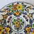 Vintage Royal Goedewaagen Dutch Delft polychrome charger bowl, hand-painted in Holland with colorful floral decoration in...