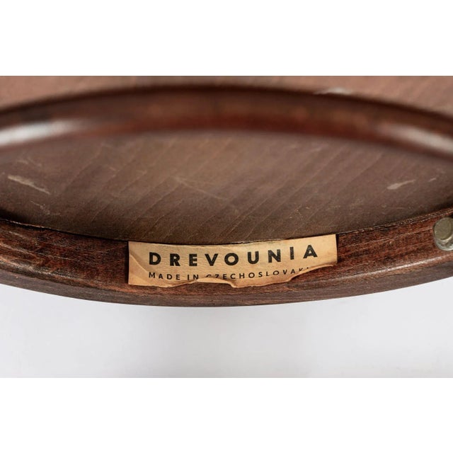 Vintage Bent Wood Cafe Bistro Chairs by Drevounia, Set of 8 For Sale - Image 12 of 12