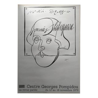 Original Shakespeare Days Poster after Valerio Adami, 1979 For Sale