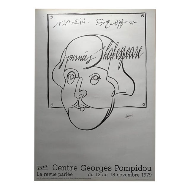 Original Shakespeare Days Poster after Valerio Adami, 1979 For Sale
