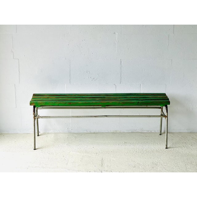 Industrial Pine Bench, 1960s For Sale - Image 12 of 16