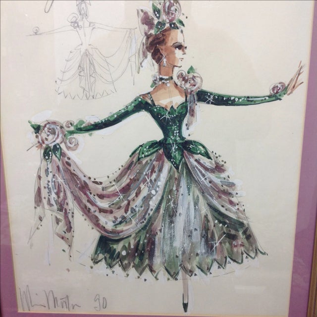 Original Winn Morton Gown Design "Rose Garden" For Sale - Image 4 of 7