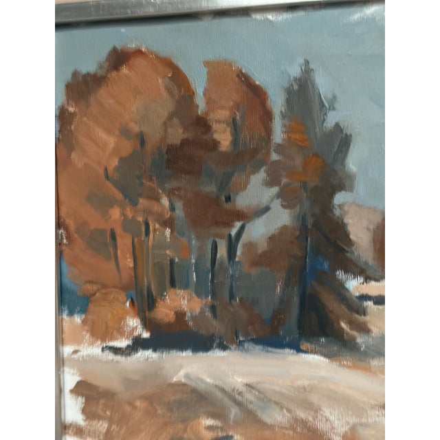 Knut Måsö, Red Autumn, 1950s, Oil Painting on Canvas, Framed For Sale - Image 7 of 18