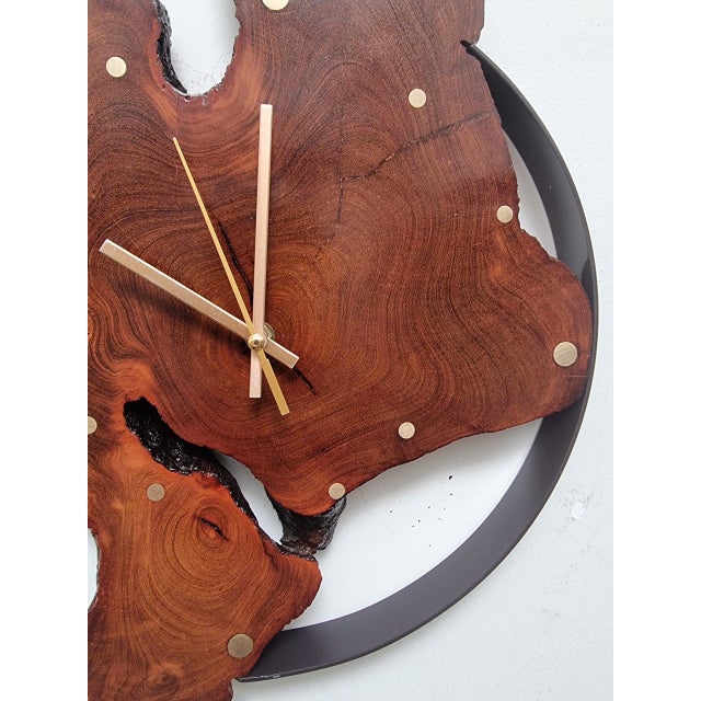 Moonlight Reverie – One-of-a-Kind Handcrafted Driftwood Wall Clock Sculpture For Sale - Image 6 of 18