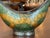 Decorative Enameled Metal Bowl With Stylized Animal Terminals For Sale - Image 6 of 7