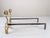 Gold Brutalist Sculptural Bronze Andirons, 1970s, Set of 2 For Sale - Image 8 of 15