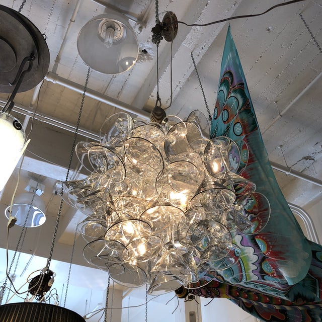 EcoFirstArt Poetic Martini Glass Chandelier Chairish