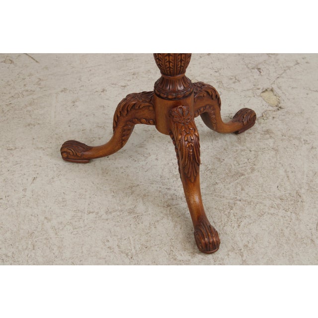John Widdicomb Georgian Satinwood Gallery Top Lamp Table For Sale - Image 11 of 15