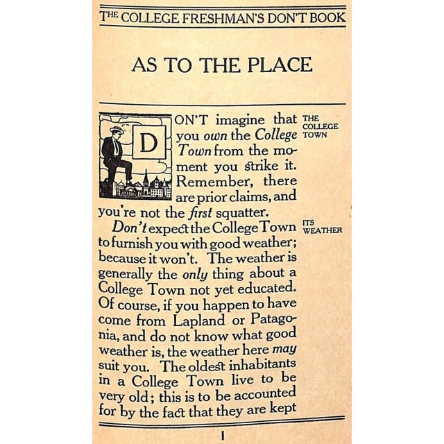 "The College Freshman's Don't Book" 1910 g.f.e. (a.b.) a Sympathizer For Sale In New York - Image 6 of 8