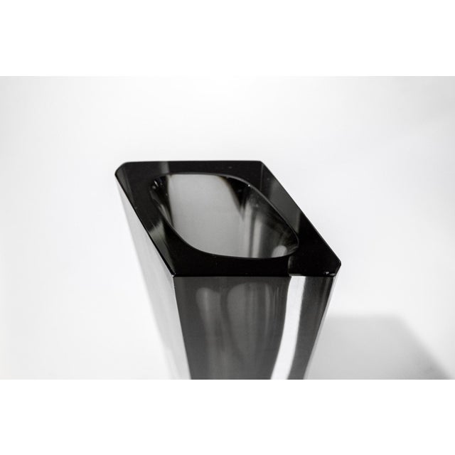 Set of Murano glass vases made with the sommerso technique. Sommerso model Designer Flavio Poli 1970s 8 x 8 x 30.5 cm 10.5...