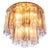 Amber Venini Tronchi Murano Glass & Brass Flush Mount Ceiling Light by J. T. Kalmar For Sale - Image 11 of 11