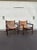 Mid-Century Modern 1960s Michel Arnoult Roxinho Leather Safari Chairs - Set of 2 For Sale - Image 3 of 6