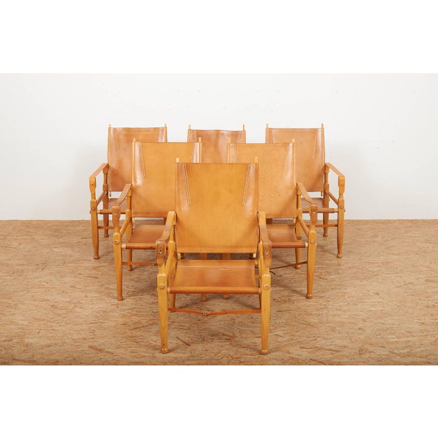 Colonial Armchair with Beechwood Frame and Leather Upholstery by Wilhelm Kienzle for Wohnbedarf, 1928 For Sale - Image 5 of 16