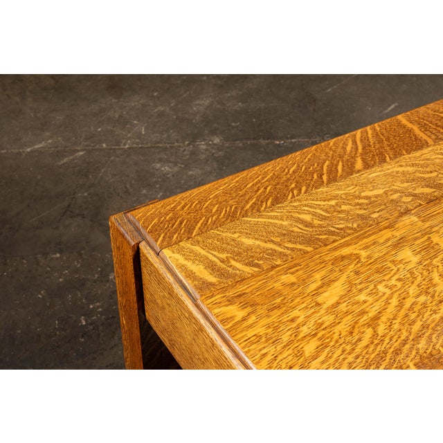 Early 20th Century Antique Arts & Crafts/Mission Oak Coffee Table For Sale - Image 5 of 12