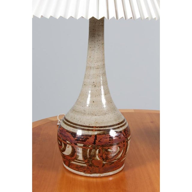 1960s Hell Allpass Table Lamps in Glazed Stoneware, 1960s, Set of 2 For Sale - Image 5 of 7
