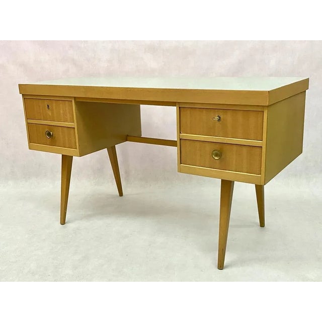 Turquoise Mid-Century German Desk from Ekawerk Horn-Lippe, 1960s For Sale - Image 8 of 10