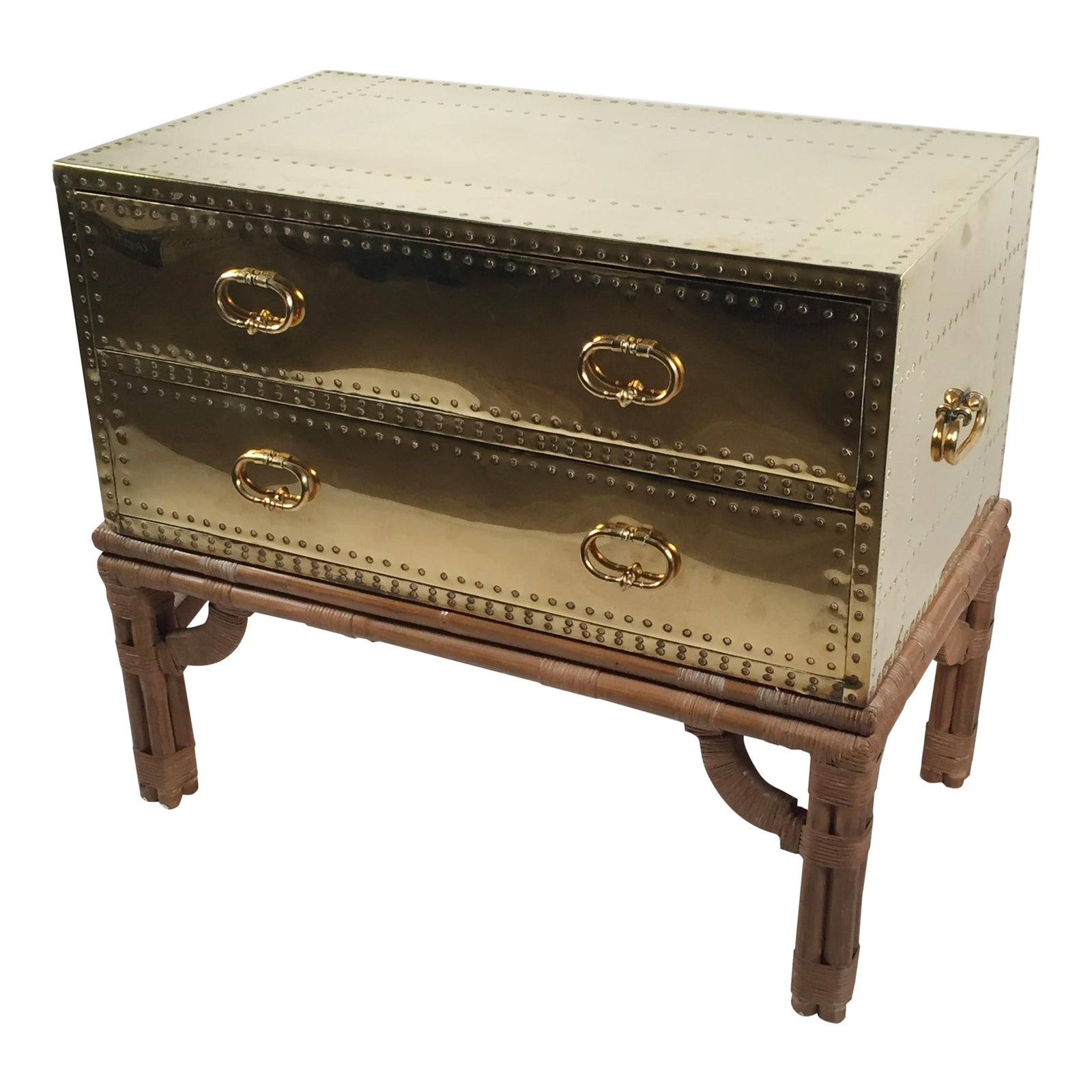 Brass & Bamboo CampaignStyle Chest Chairish