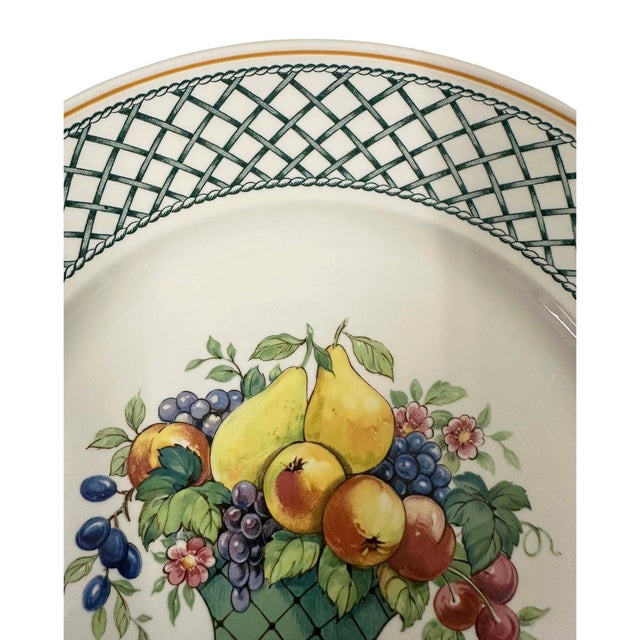 Vintage Villeroy and Boch Basket Pattern Dinner Plate, 1980s For Sale In Los Angeles - Image 6 of 9