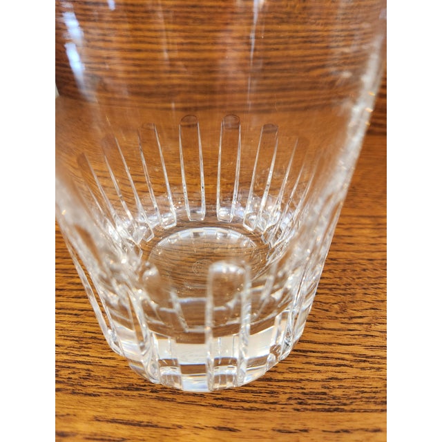 Baccarat 1980s Baccarat Rotary Glasses, Decanter, and Ice Bucket For Sale - Image 4 of 12