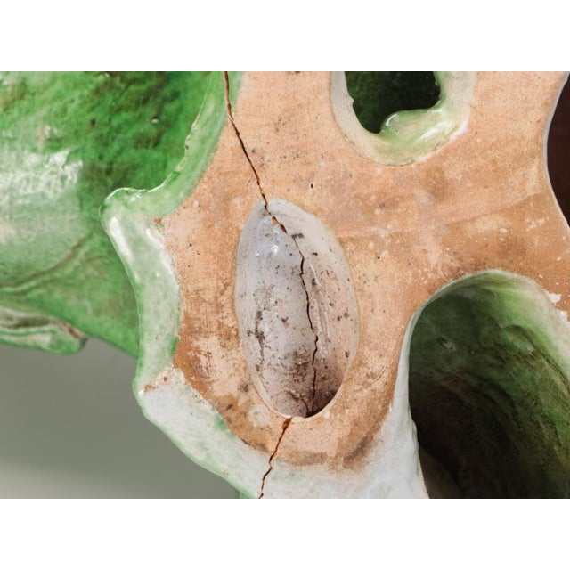 Large Mid Century Modern Italian Pottery Frog Fountain Head For Sale - Image 9 of 12