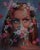 In "Masked," a womans striking features emerge from a vibrant tapestry of flowers, creating a captivating interplay...
