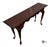 American Vintage Queen Anne Style Mahogany Finish Console Table For Sale - Image 3 of 8