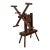 Vintage Wooden Yarn Winder With Handcrafted Detail For Sale