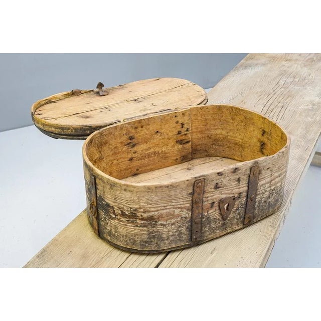 Metal Bound Box, 1840s For Sale - Image 6 of 9