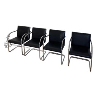 Vintage Mies Van Der Rohe Tubular Brno Chairs by Gordon International For Sale