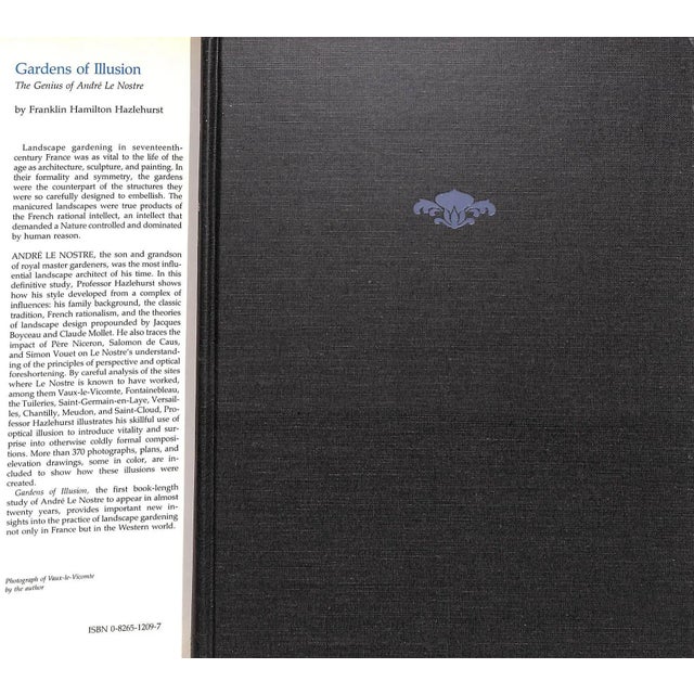 Traditional "Gardens of Illusion the Genius of Andre Le Nostre" 1980 Hazlehurst, F. Hamilton For Sale - Image 3 of 11