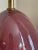 Late-20th Century Aubergine Ceramic Table Lamp For Sale - Image 9 of 13
