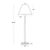 Polly Buffet Lamp, Natural Brass with Rattan Shade For Sale - Image 4 of 5