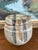 Signed 1978 Studio Pottery Jar by Alice - Hand-Thrown Speckled Stoneware With Painted Lid and Cobalt Glazed Interior. For Sale In Seattle - Image 6 of 10