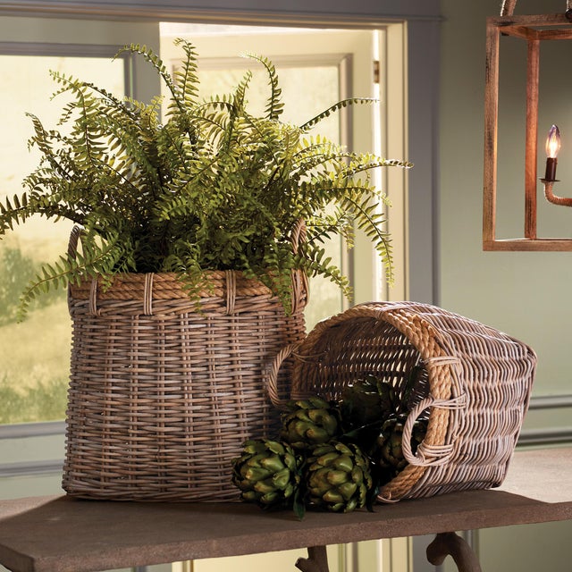 Wellscaled baskets with a fashionforward rope detail. Use as a laundry baskets, to store dog, s toys. These things pretty...