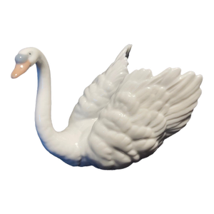Vintage MCM Lladro White Swan Figurine #6175 Made in Spain
