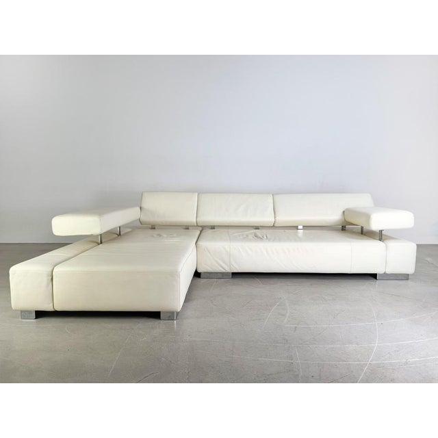 Corner Sofa in Leather from Brühl For Sale - Image 6 of 14