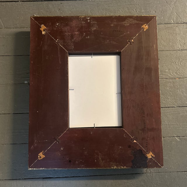 1970’s Original Female Nude Figure Watercolor Painting in Chunky Gold Frame For Sale In Philadelphia - Image 6 of 6