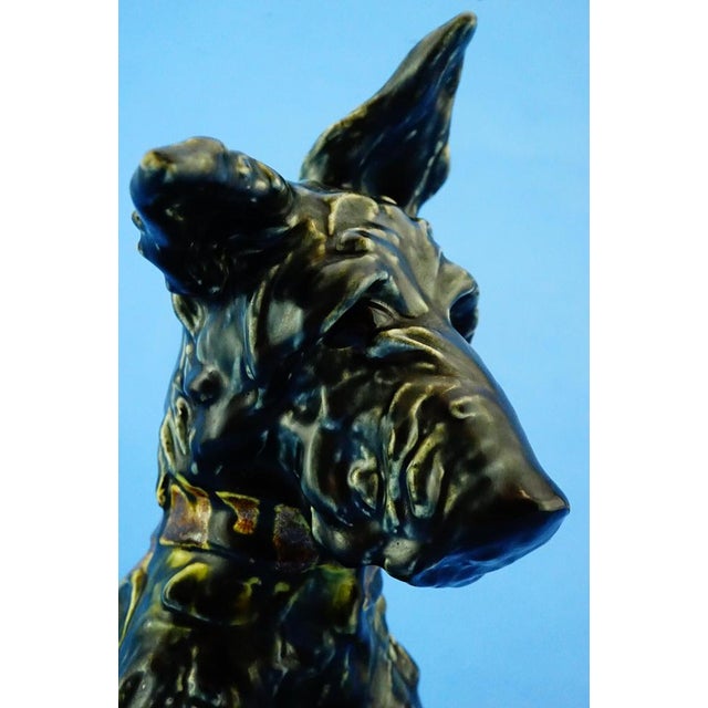 20th Century Ceramic Scottish Terrier Scottie Dog Sculpture by Ida Meisinger for Goldscheider For Sale - Image 16 of 18