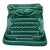 French Green Majolica Money Bank Typewriter Circa 1950 For Sale