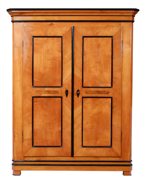 Biedermeier Hall Cabinet in Walnut, 1830