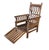 Victorian Rare Antique Arts & Crafts Oak "Hollins" Convertible Couch Chair Chaise Lounge For Sale - Image 3 of 13