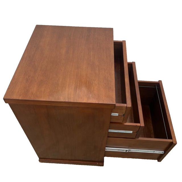 Vintage File Cabinet Mission Arts and Crafts Style Three Drawers One Legal Size For Sale - Image 4 of 11