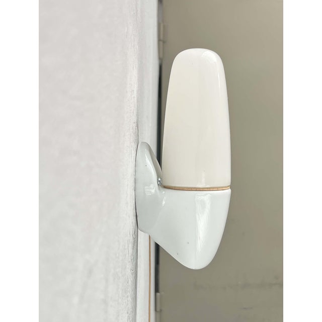 Mid-Century Modern German Ceramic 6065 Sconce by Wilhelm Wagenfeld for Lindner, 1950s, Set of 2 For Sale - Image 6 of 18