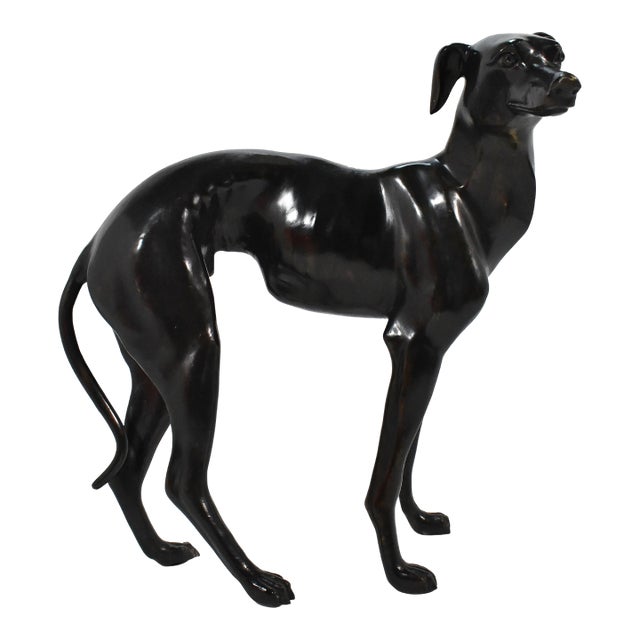 Bronze Whippet or Greyhound Dog Sculpture For Sale