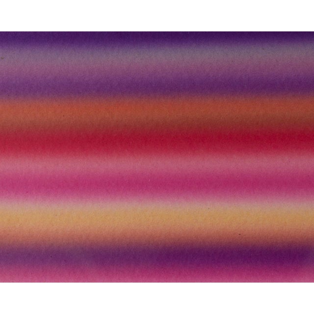 Paper 1981 “Odyssey” Acrylic on Paper Abstract Airbrush Painting Signed by Artist Steve Redman For Sale - Image 7 of 8